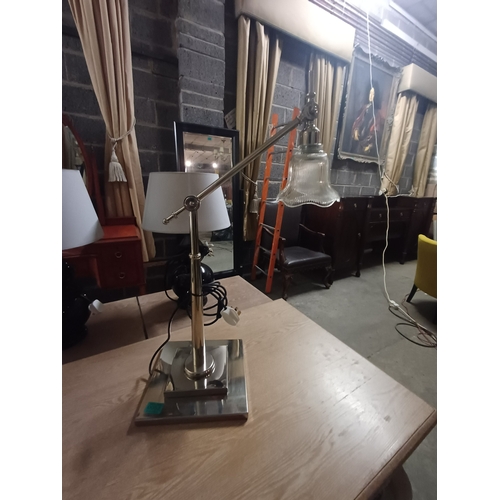 52 - Chrome Adjustable Table Lamp