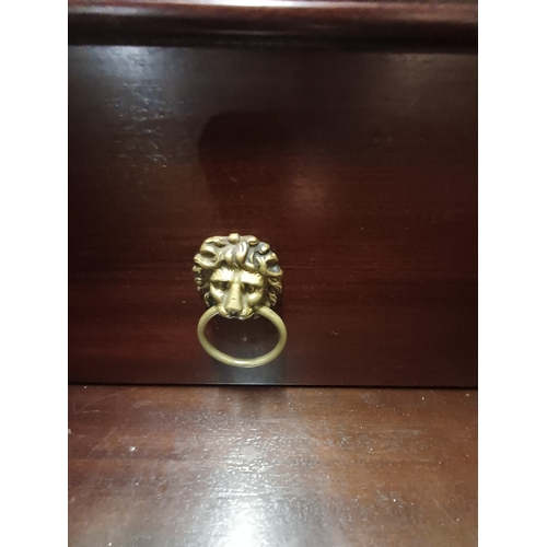 58 - Large Edwardian Mahogany Serving Table/Sideboard (245cm x 64cm x 116cm)