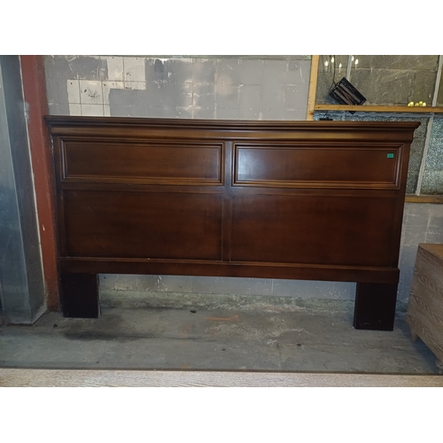 6 - Mahogany Finish Headboard Panel (250cm Wide/150cm Tall)