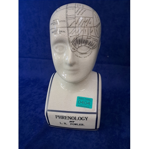 404 - Ceramic Phrenology Head