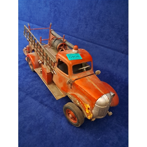 408 - Metal Fire Truck (46cm Long)