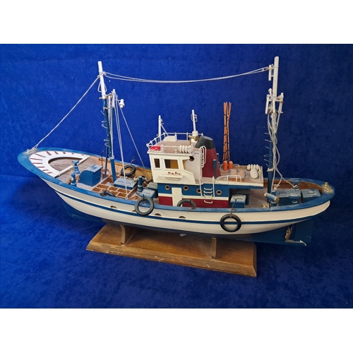 409 - Large Model Trawler Fishing Boat (86cm Long)