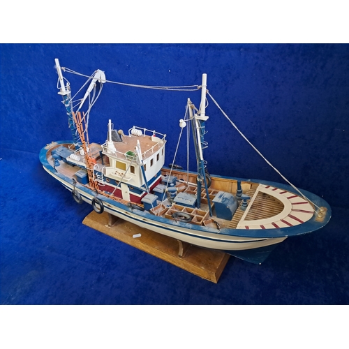 409 - Large Model Trawler Fishing Boat (86cm Long)