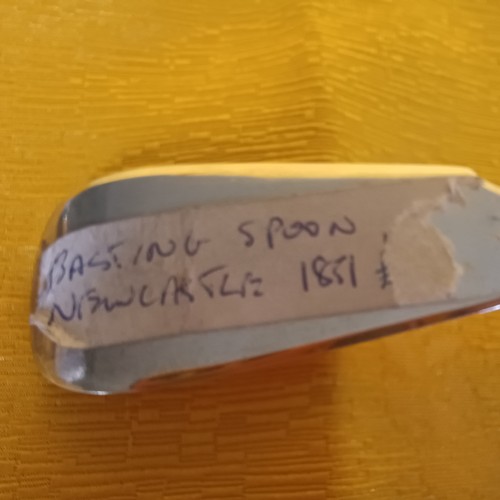 361 - Newcastle Silver Basting or Serving Spoon by John Wallon 1851 (12