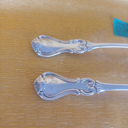369 - Pair of Silver Tablespoons - London 1841