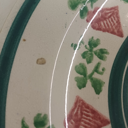 374 - Irish Spongeware Plate 