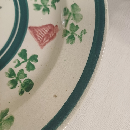 374 - Irish Spongeware Plate 