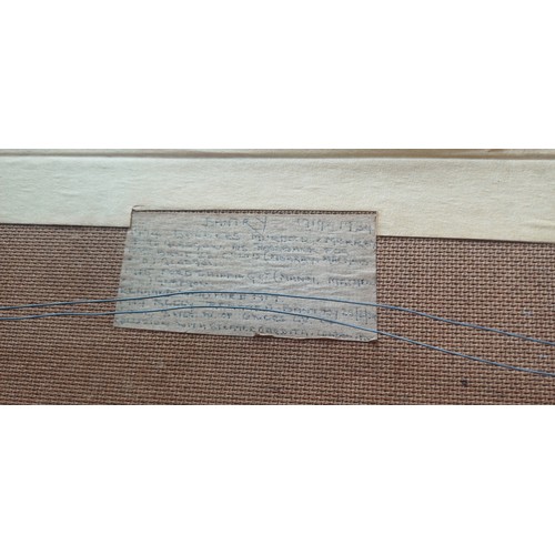 385 - Set of 3 Oil on Boards Trawler Scenes Paintings (inscriptions on back) - faded, loose from frames. o... 