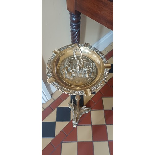 389 - A Regency Style Brass Ashtray