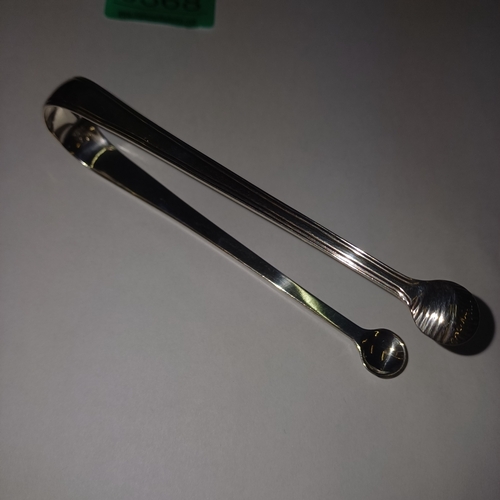 368 - London Silver Sugar Tongs