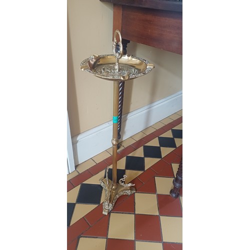 389 - A Regency Style Brass Ashtray