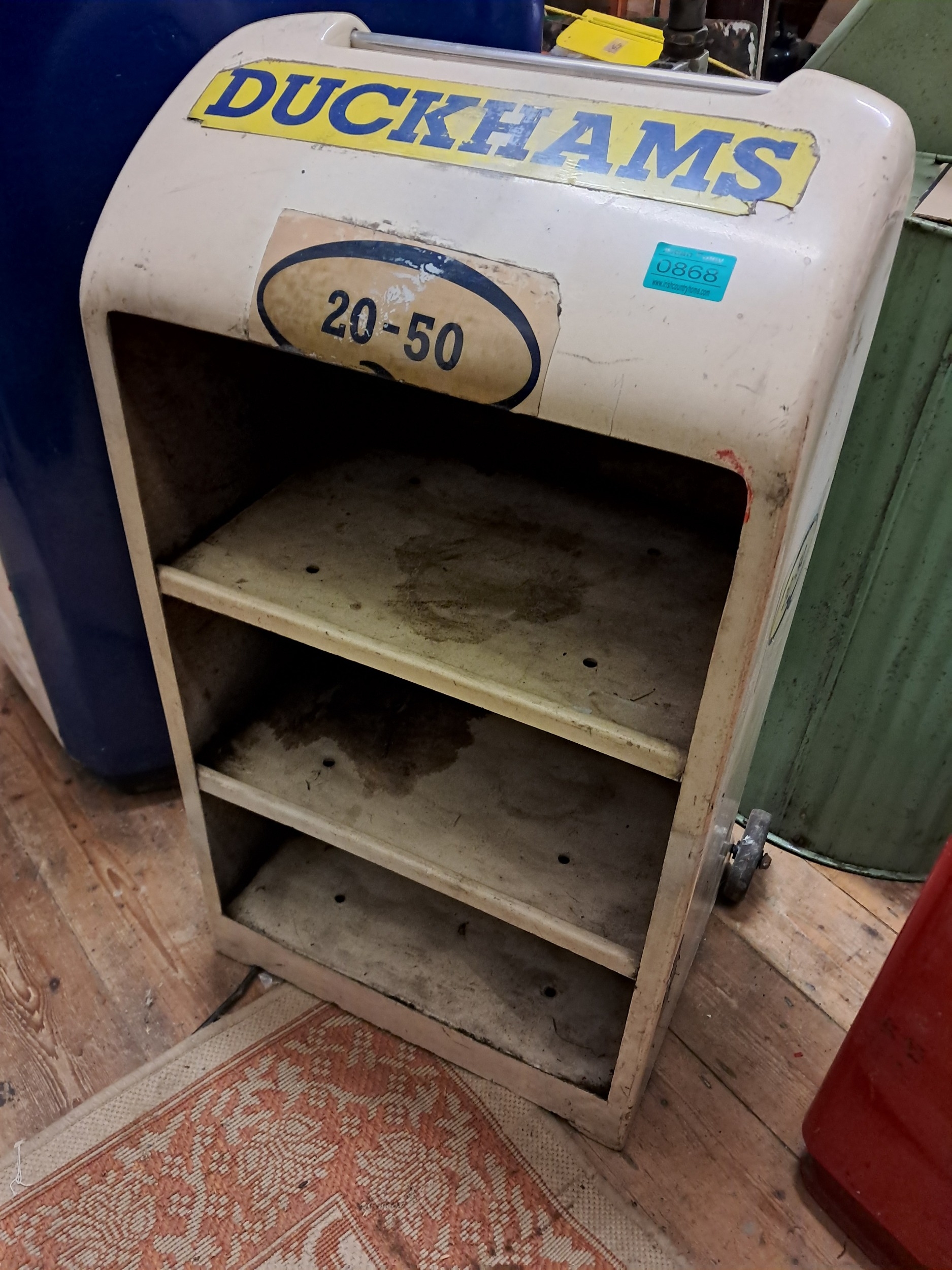 Duckham's Forecourt Oil Trolley