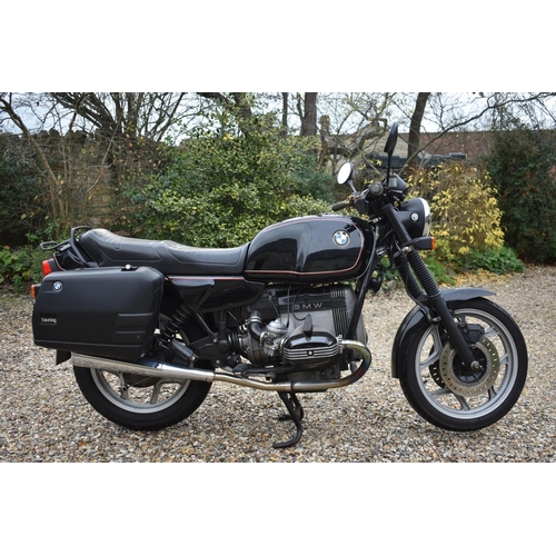 1 - A 1990 BMW R80/7, registration number G162 ALH, black. This lady owned BMW will need recommissioning... 