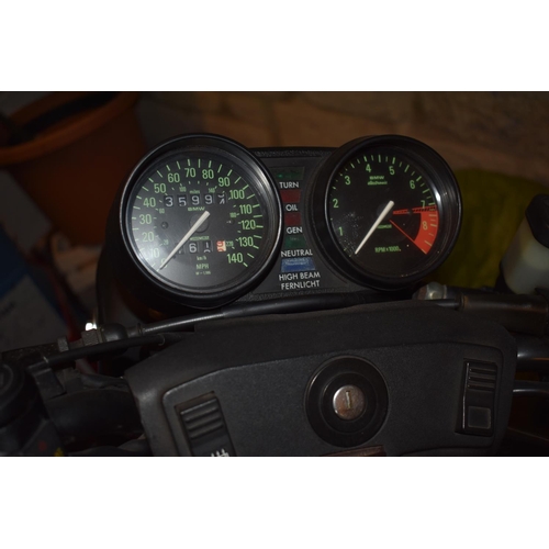 1 - A 1990 BMW R80/7, registration number G162 ALH, black. This lady owned BMW will need recommissioning... 