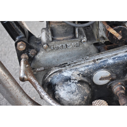 12 - A 1933 Sunbeam Model 8, registration number TH 3713, frame number C9427, engine number KK4245, black... 