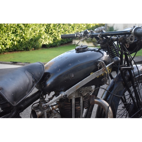 12 - A 1933 Sunbeam Model 8, registration number TH 3713, frame number C9427, engine number KK4245, black... 