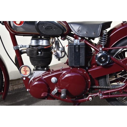 17 - A 1955 BSA C11G, registration number KVS 733, frame number 14515GL, engine number BC11G19649, maroon... 