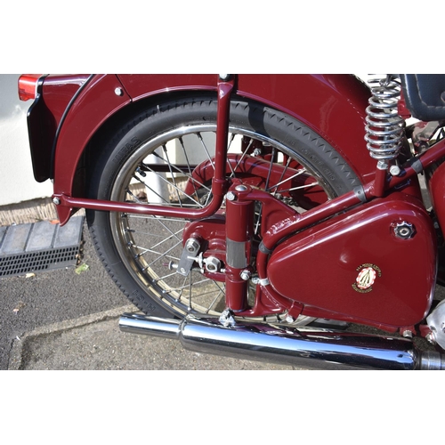 17 - A 1955 BSA C11G, registration number KVS 733, frame number 14515GL, engine number BC11G19649, maroon... 