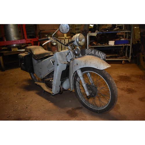 2 - A 1957 Velocette LE, registration number 864 ANK, frame number 24796, engine number 200/26298, grey.... 