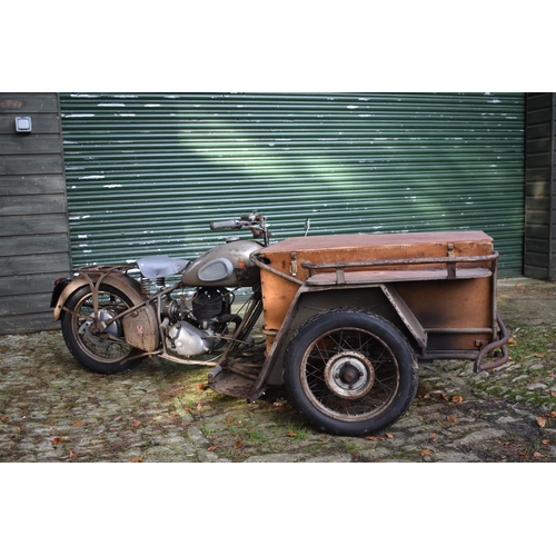 26 - A 1955 Peugeot Triporteur, unregistered, grey. This rare three wheeler is one of a series of practic... 