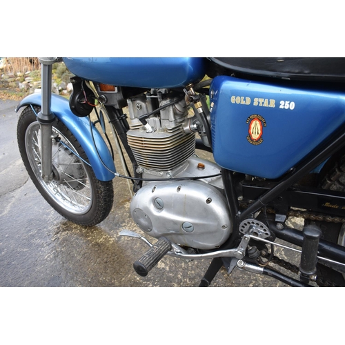 27 - A 1971 BSA B25 SS Gold Star, registration number ARY 643K, blue. The BSA/Triumph revamped range for ... 