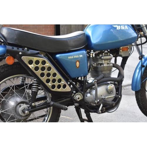 27 - A 1971 BSA B25 SS Gold Star, registration number ARY 643K, blue. The BSA/Triumph revamped range for ... 