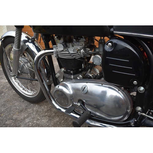 28 - A 1961 Triton 650cc roadster, registration number 849 UYO, engine number GT 45856, black. Tritons ar... 