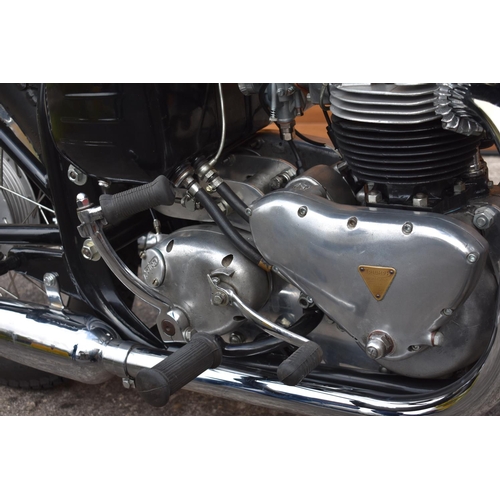 28 - A 1961 Triton 650cc roadster, registration number 849 UYO, engine number GT 45856, black. Tritons ar... 