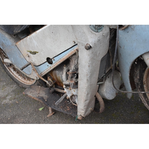 30 - A 1958 Velocette LE200 Mk 3 project, registration number TFK 922, frame number 1580/34, grey/blue. H... 