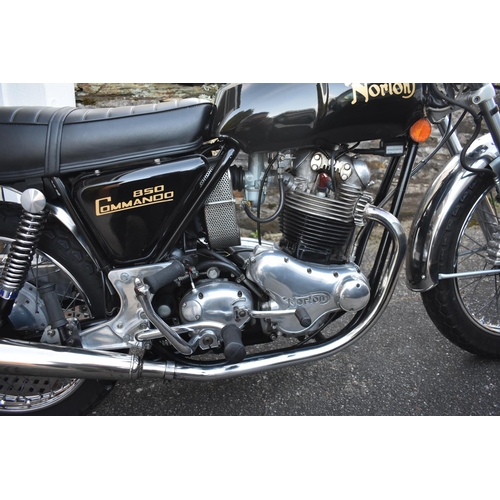 43 - WITHDRAWN:  A 1974 Norton Commando 850, registration number JVG 202M, frame number 314962, engine nu... 