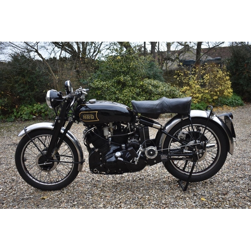 50 - A 1949 Vincent HRD Black Shadow Series C, registration number FWV 663, upper frame number RC4158B, l... 