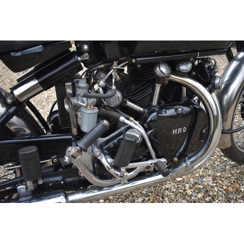 50 - A 1949 Vincent HRD Black Shadow Series C, registration number FWV 663, upper frame number RC4158B, l... 