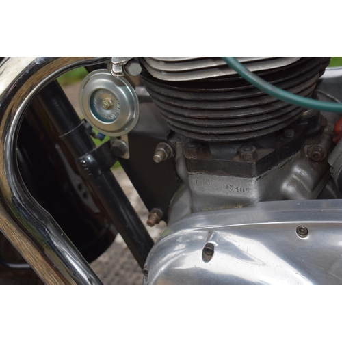 52 - A 1960 Triumph Tiger T110, registration number OPR 223, frame number D3405, engine number T110/D3405... 