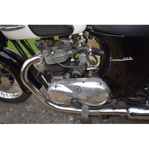 52 - A 1960 Triumph Tiger T110, registration number OPR 223, frame number D3405, engine number T110/D3405... 