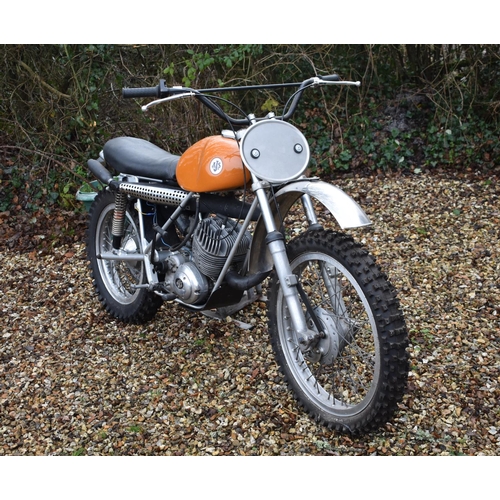 57 - A 1970s AJS Stormer 250cc twin shock scrambler, unregistered, orange. The AJS Stormer was available ... 