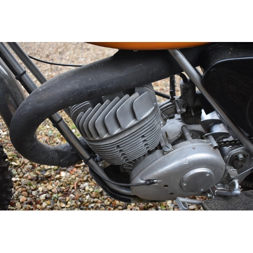 57 - A 1970s AJS Stormer 250cc twin shock scrambler, unregistered, orange. The AJS Stormer was available ... 