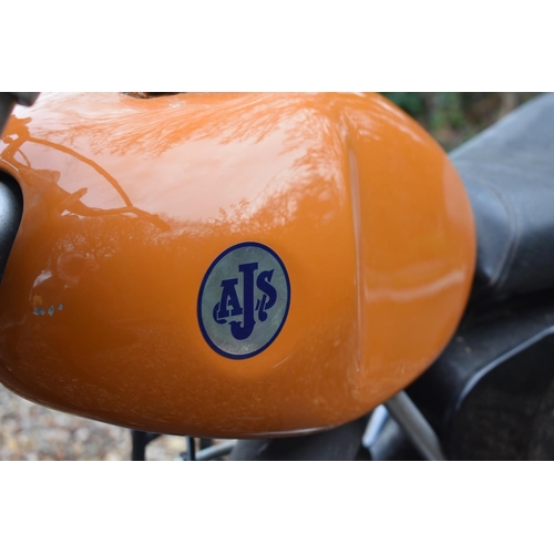 57 - A 1970s AJS Stormer 250cc twin shock scrambler, unregistered, orange. The AJS Stormer was available ... 