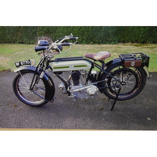 70 - A 1924 Triumph SD, registration number BF 8770, frame number 337021, engine number 979830GH, green/b... 