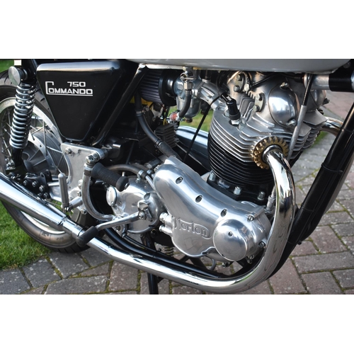 71 - A 1972 Norton Commando 750 Interstate, registration number FAA 72K, silver. This matching frame and ... 