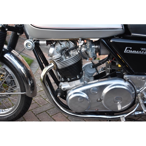 71 - A 1972 Norton Commando 750 Interstate, registration number FAA 72K, silver. This matching frame and ... 