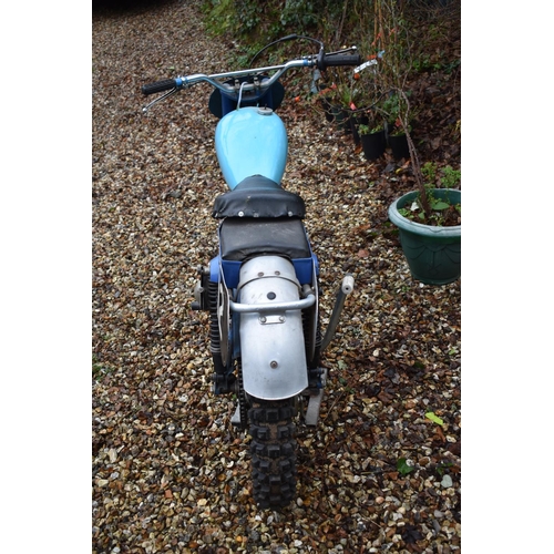 72 - A circa 1952 DMW 197cc twin shock scrambler, unregistered, blue. Dawson’s Motorcycles of Wolverhampt... 