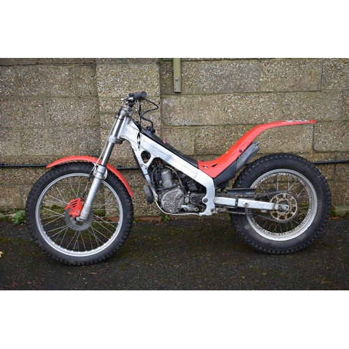 73 - A Montesa Cota 315R trials, unregistered, red. This Montesa is said to be running and well used. It ... 