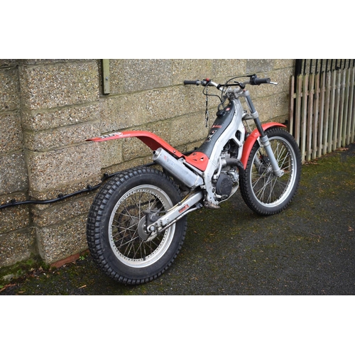 73 - A Montesa Cota 315R trials, unregistered, red. This Montesa is said to be running and well used. It ... 