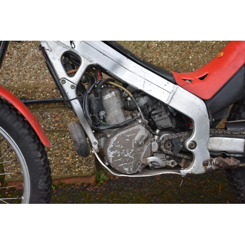 73 - A Montesa Cota 315R trials, unregistered, red. This Montesa is said to be running and well used. It ... 