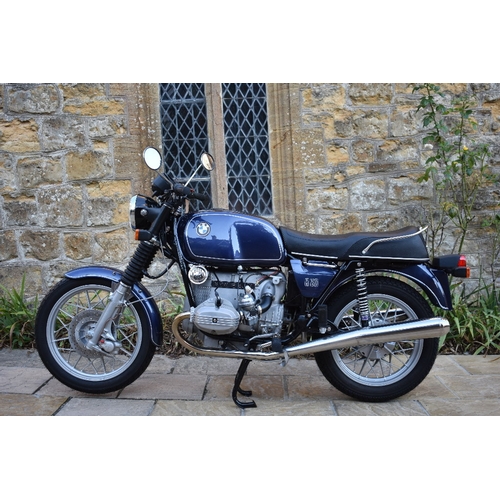 92 - A circa 1980 BMW R80/7, unregistered, frame number 6133160/R80 TIC17, engine number 6030914, blue. T... 