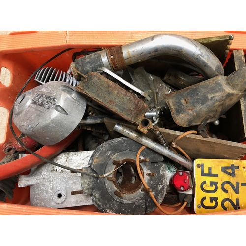 61 - EXTRA LOT: A Bultaco engine and gearbox, and assorted spares