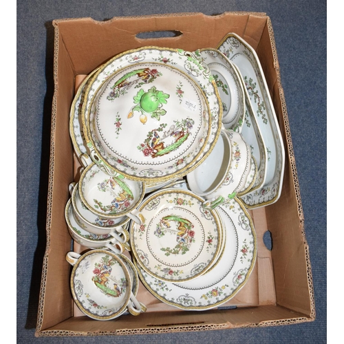 580 - A Copeland Spode Chelsea pattern part dinner service, including a tureen and cover (box)