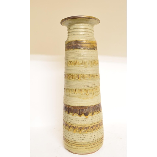 583 - A L Love studio pottery vase, 17.5 cm high, Love and other studio pottery (5 boxes)