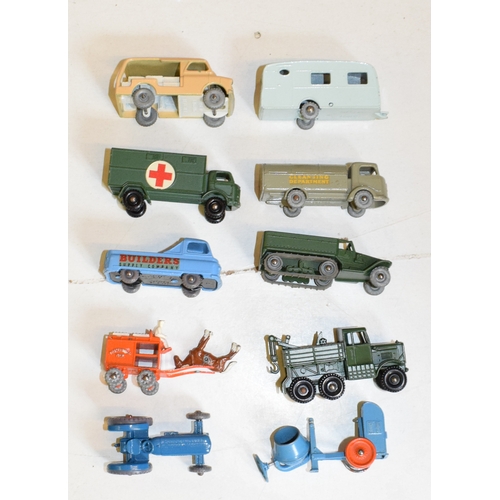 19 - Assorted Matchbox models, including No. 3, No. 7, No. 29 and No. 49 (10)