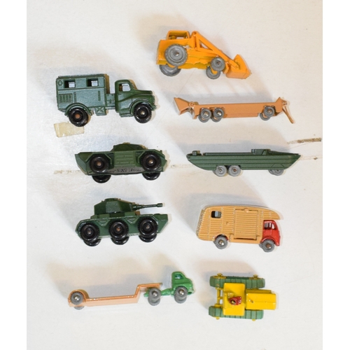 21 - Assorted Matchbox, models, including No. 8, No. 24, No. 35 and No. 55 (10)